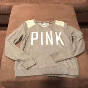Lace pull over PINK